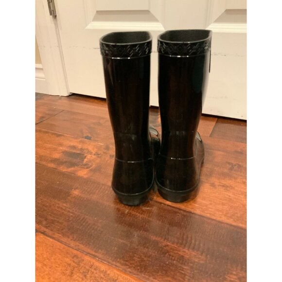 UGG Australia Black Rubber Mid-Calf Rain Boots, Size 5.5 (US) - Picture 5 of 8